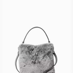 Kate Spade Eva Faux Fur small bucket